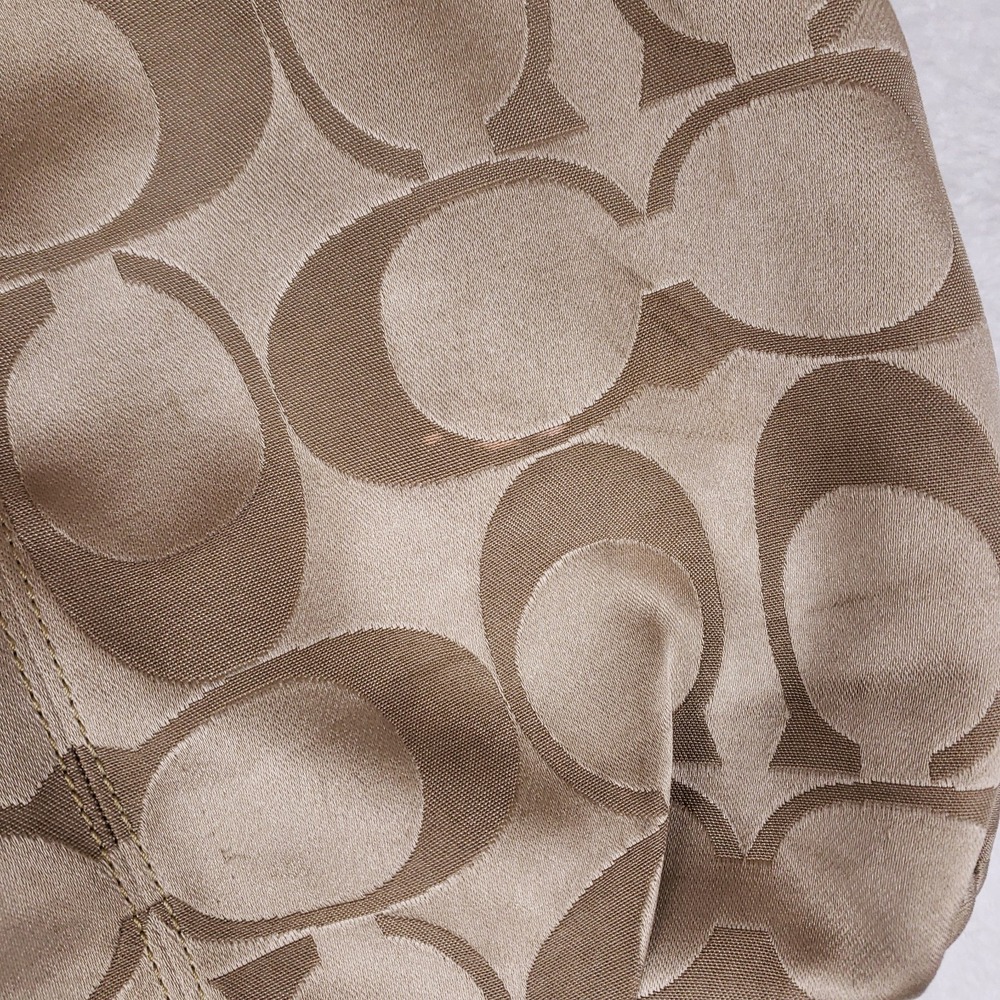 Coach‎ Signature C Jacquard Hobo Bag Large Champagne - Picture 11 of 16